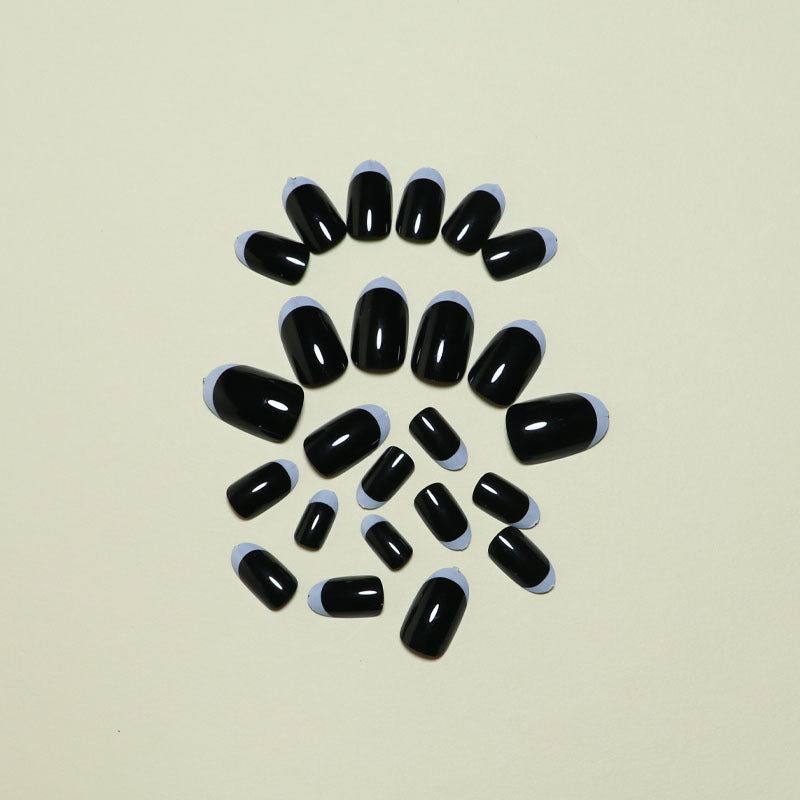 Elegant French Tip Press-On Nail Set Stornfield