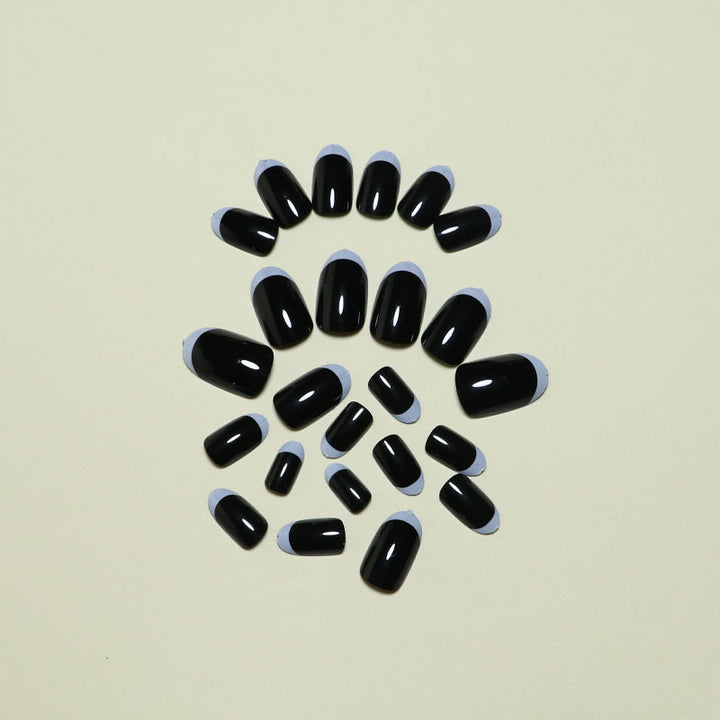 Elegant French Tip Press-On Nail Set Stornfield