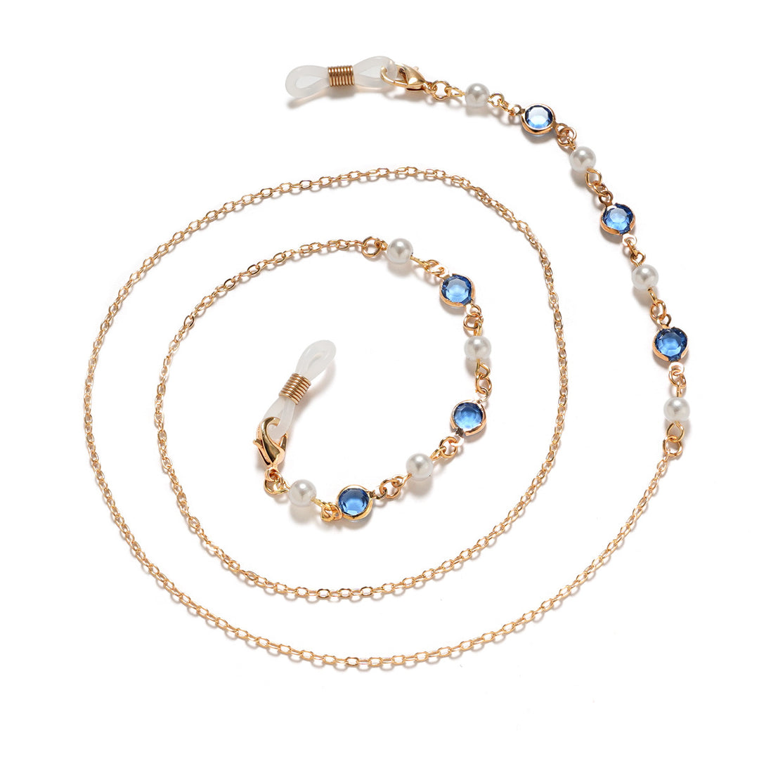 Elegant Pearl and Amethyst Eyewear Chain Stornfield