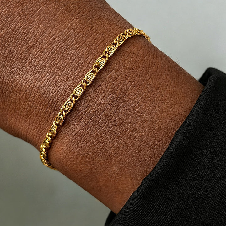 Woven Silver Chain Bracelet Stornfield