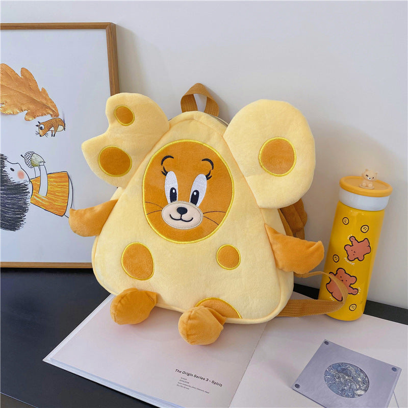 Plush Backpack in Cheese Design Stornfield