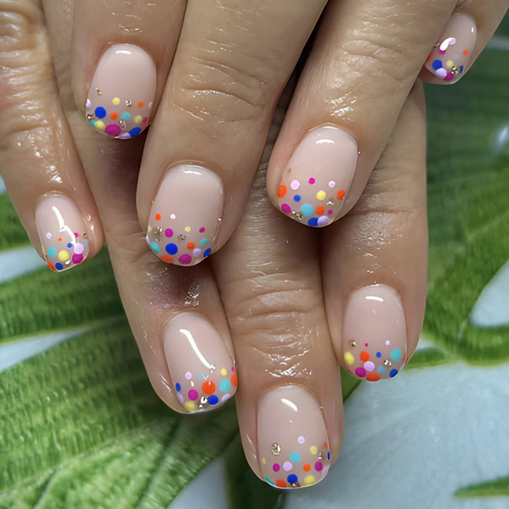 Colorful Dotted Gel Nail Art Set Stornfield