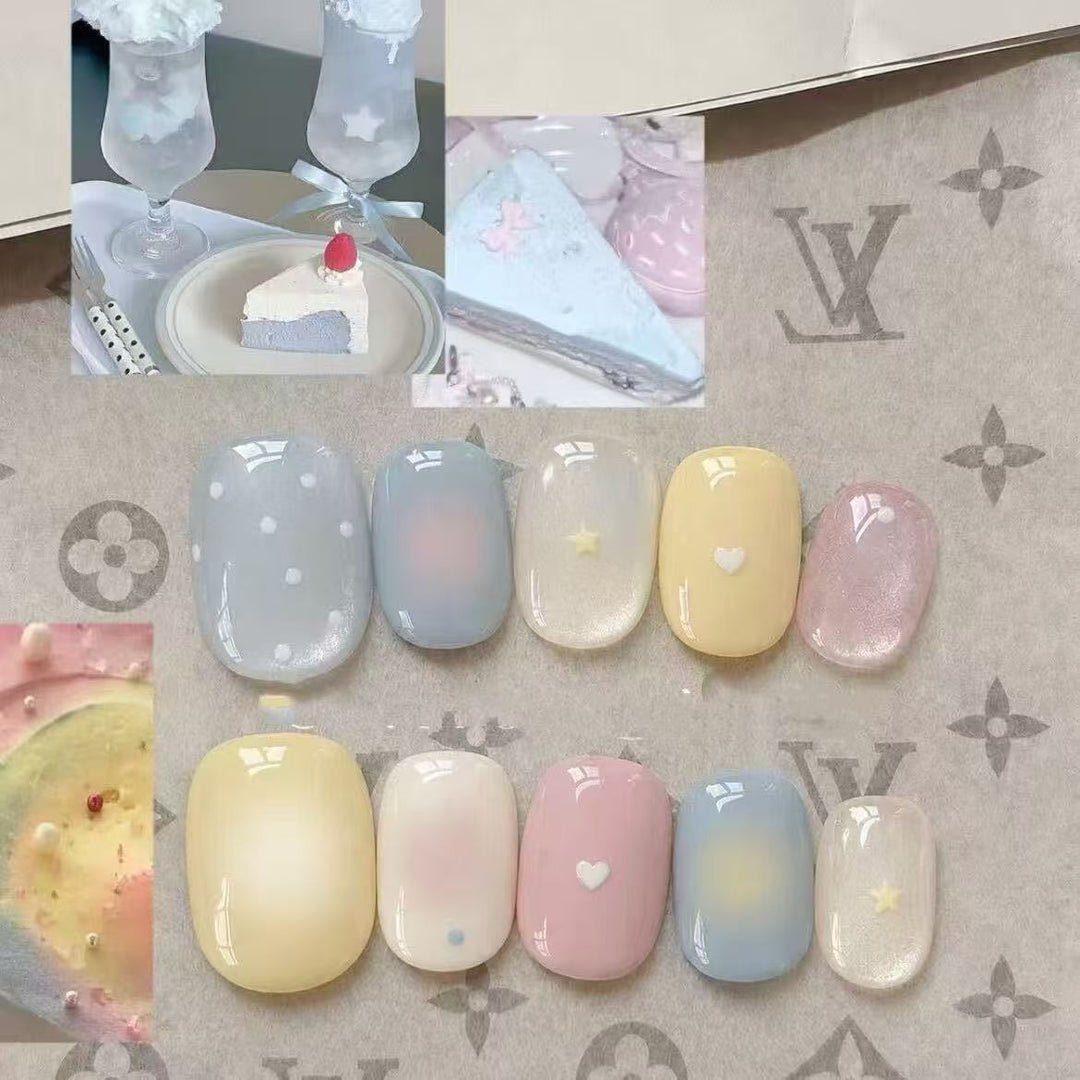 Romantic Heart-Themed Nail Art Set Stornfield