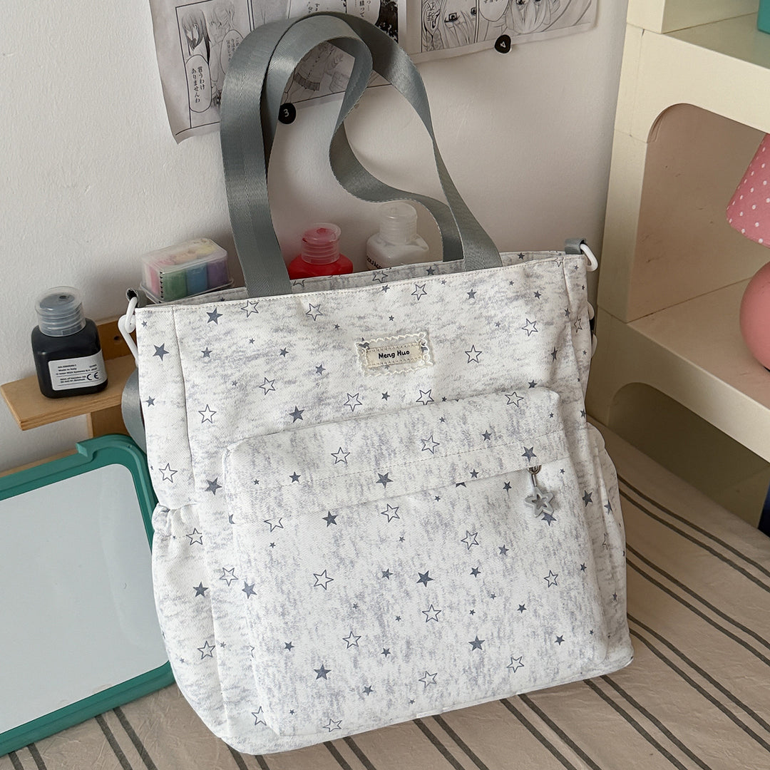 Star-Patterned Casual Tote Bag Stornfield