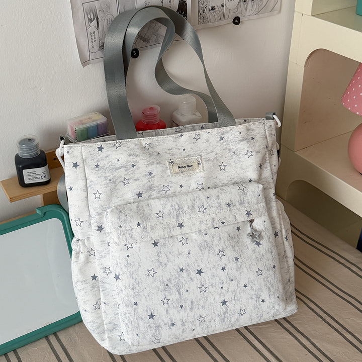 Star-Patterned Casual Tote Bag Stornfield