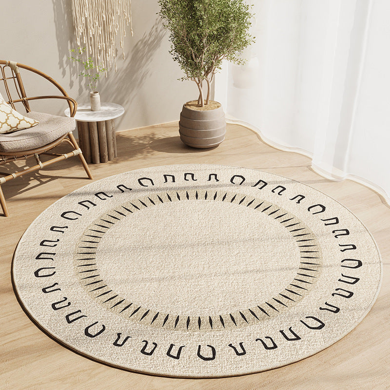 Round Textured Area Rug