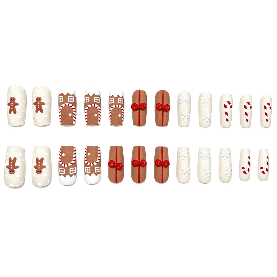 Festive Gingerbread Nail Art Stornfield