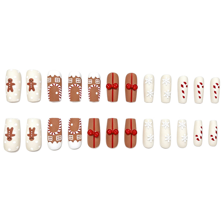Festive Gingerbread Nail Art Stornfield