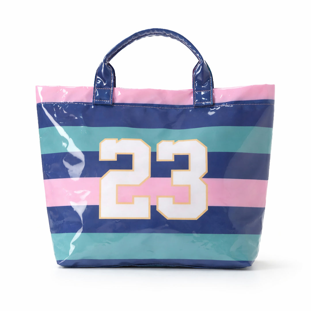 Beach bag with colorful check pattern and water-repellent coating Stornfield