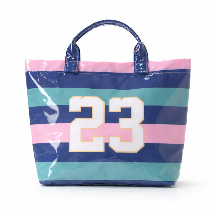 Beach bag with colorful check pattern and water-repellent coating Stornfield