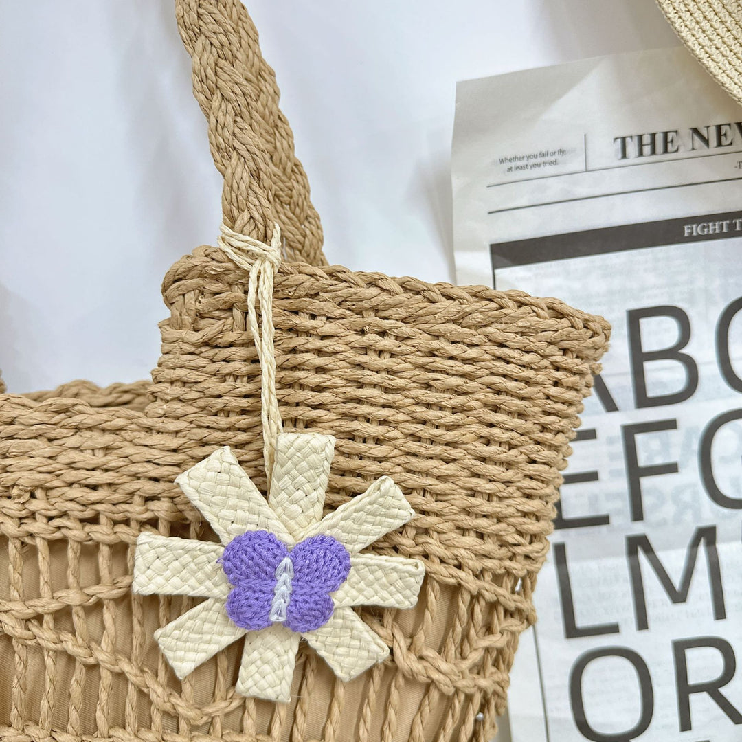 Handbag with Artistic Flower Motif Stornfield