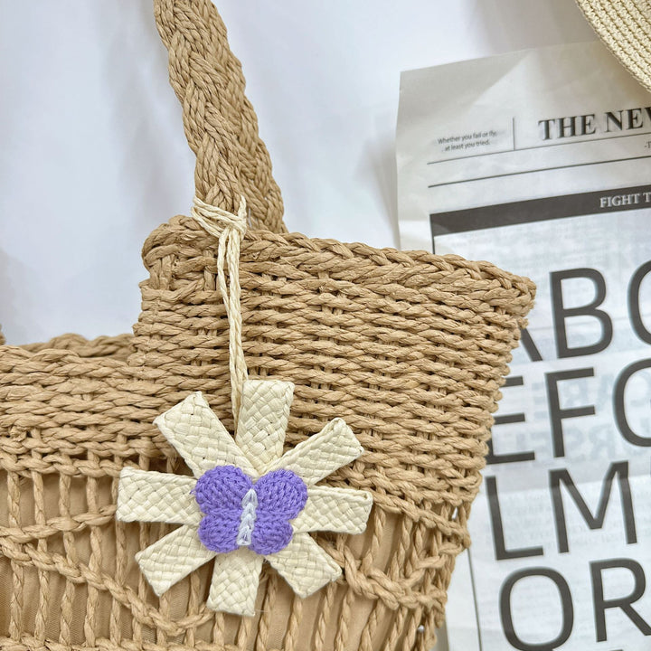 Handbag with Artistic Flower Motif Stornfield
