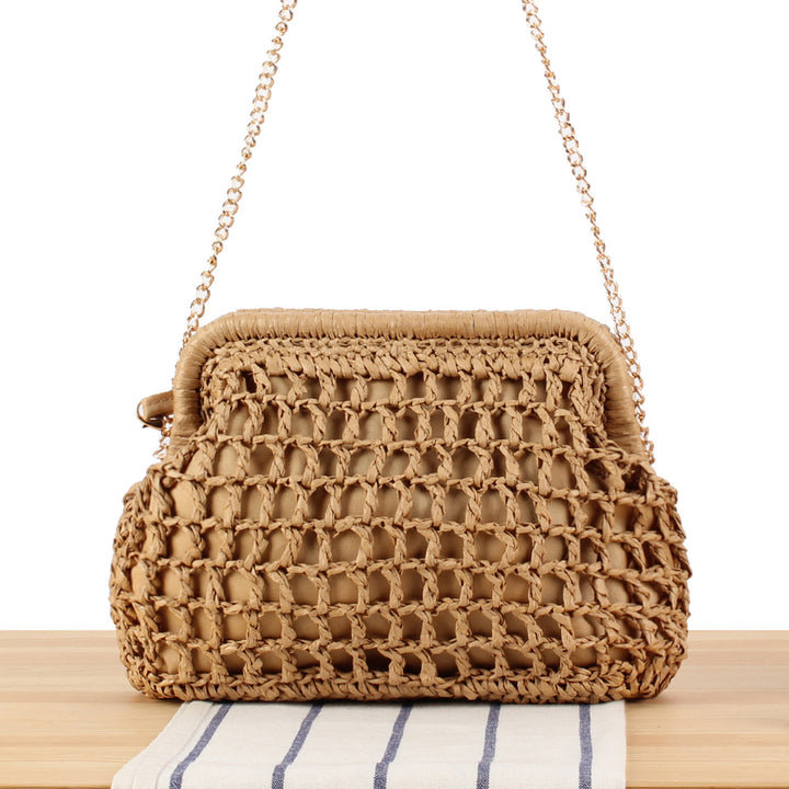 Designer shoulder bag with elegant pleated pattern Stornfield