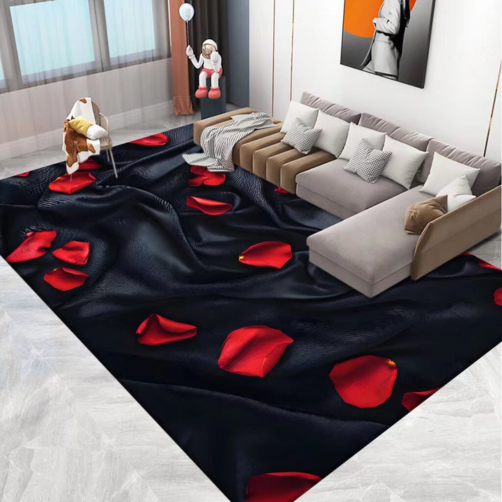 3D Printed Floral Area Rug Stornfield