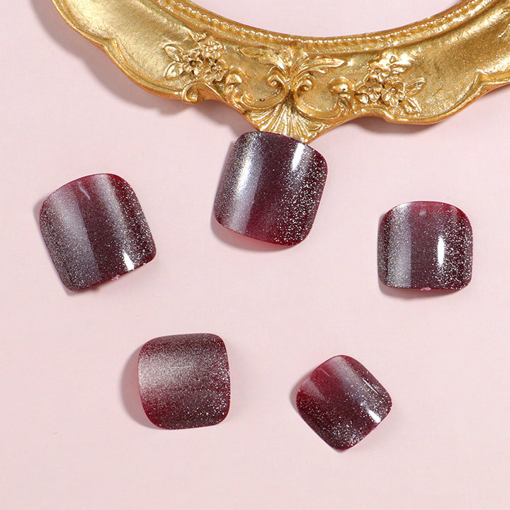 Glittering Press-On Toe Nail Set Stornfield