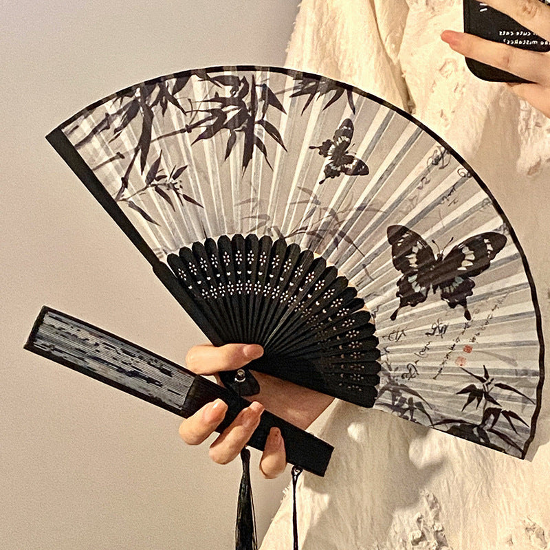 Handmade Fan with Elegant Butterfly Design Stornfield