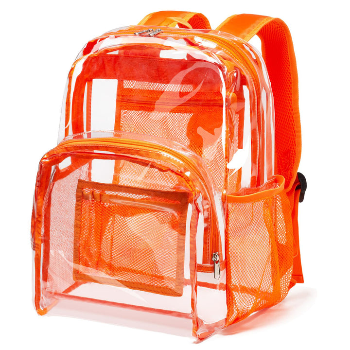 Unisex transparent backpack with breathable mesh design Stornfield