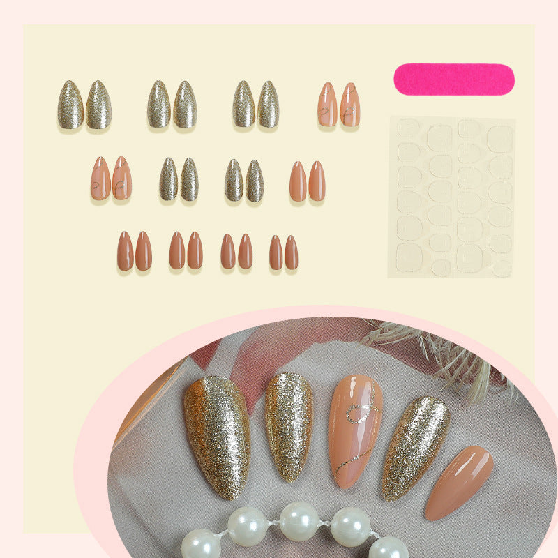 Glamorous Glittered Press-On Nail Set Stornfield