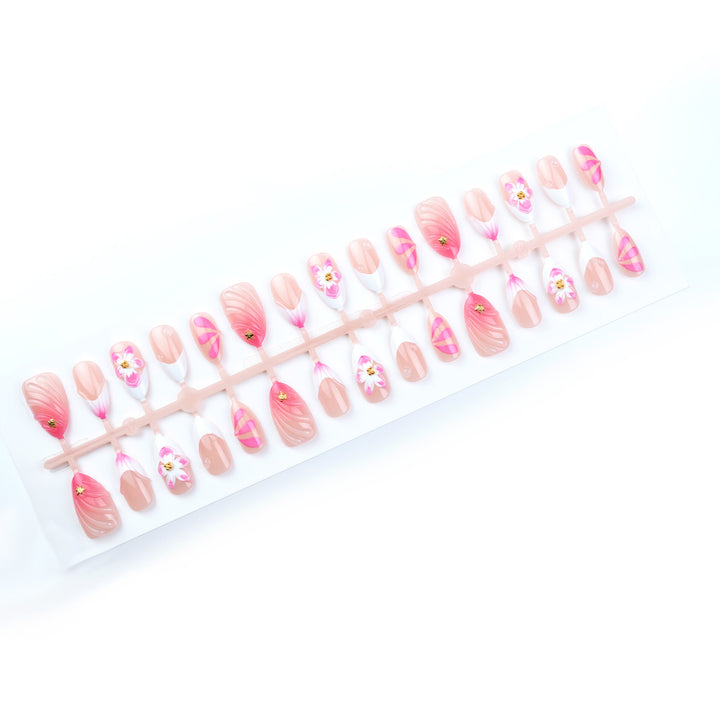 Floral Art Inspired Press-On Nail Set Stornfield