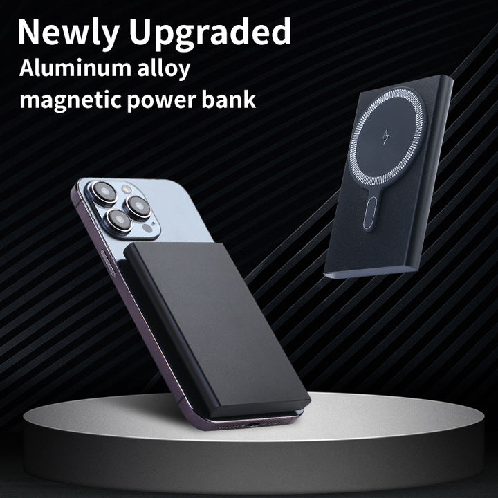 Portable Magnetic Power Bank with Fast Inductive Charger Stornfield