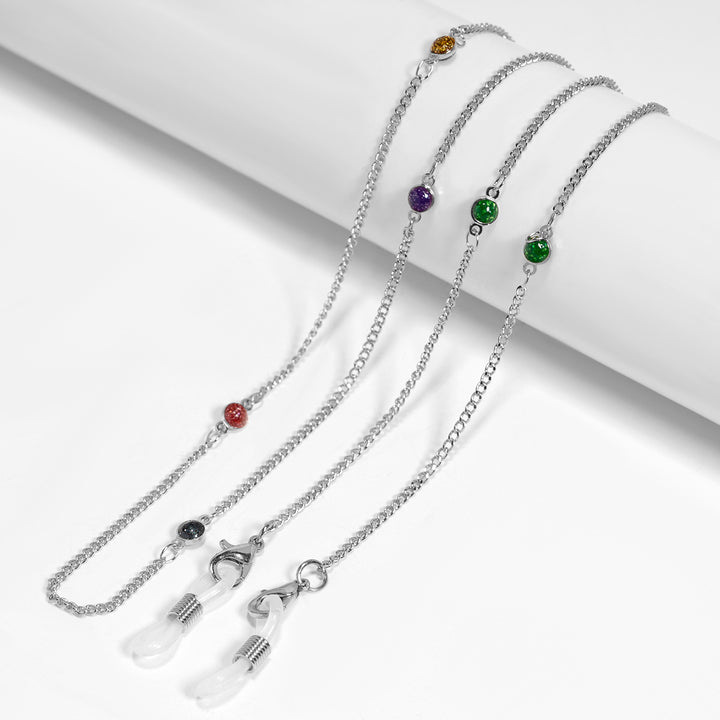 Crystal-Embellished Eyewear Chain Stornfield