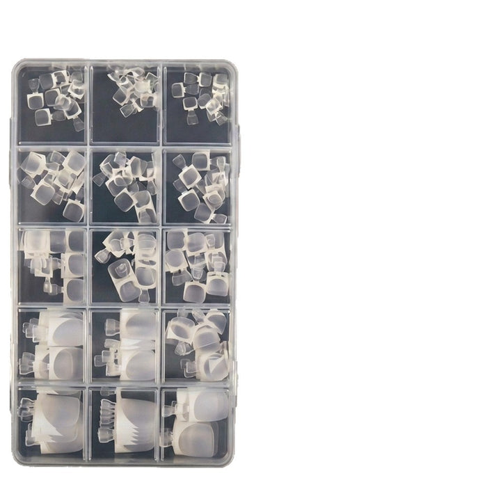 Premium French Tip Gel Toenail Art Set Stornfield