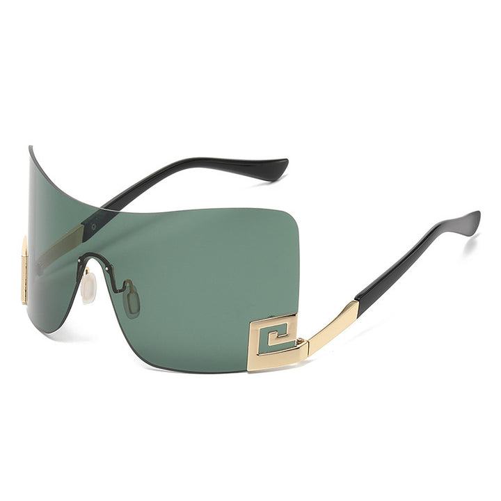 Women's Oversized Shield Sunglasses with Extravagant Design Stornfield