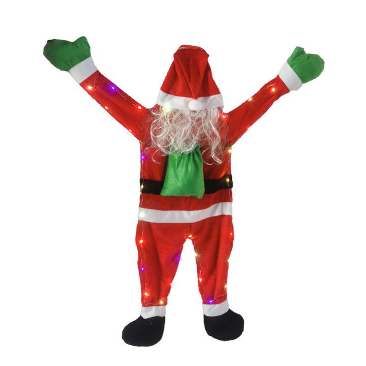 Decorative Santa Claus door decoration with lights