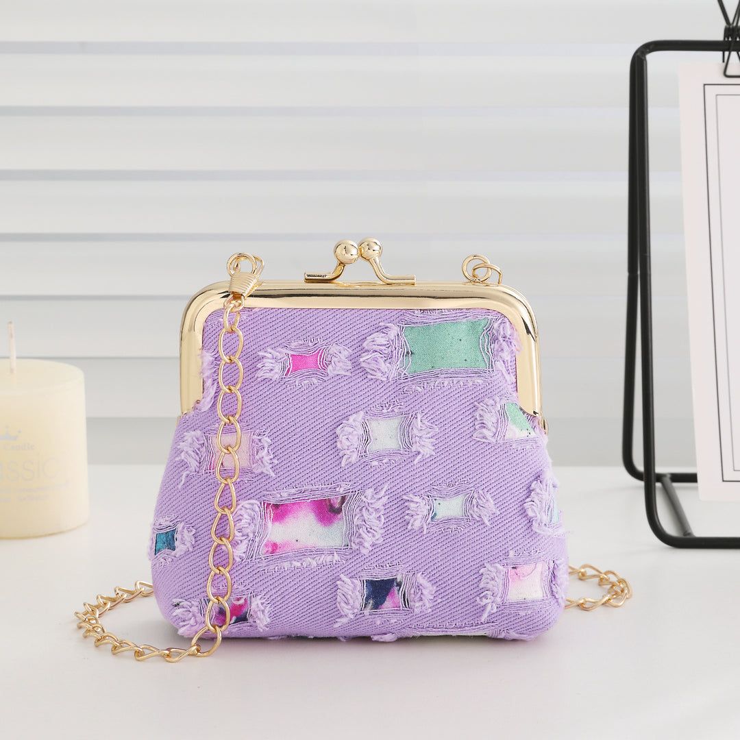 Vintage-Inspired Fabric Clutch