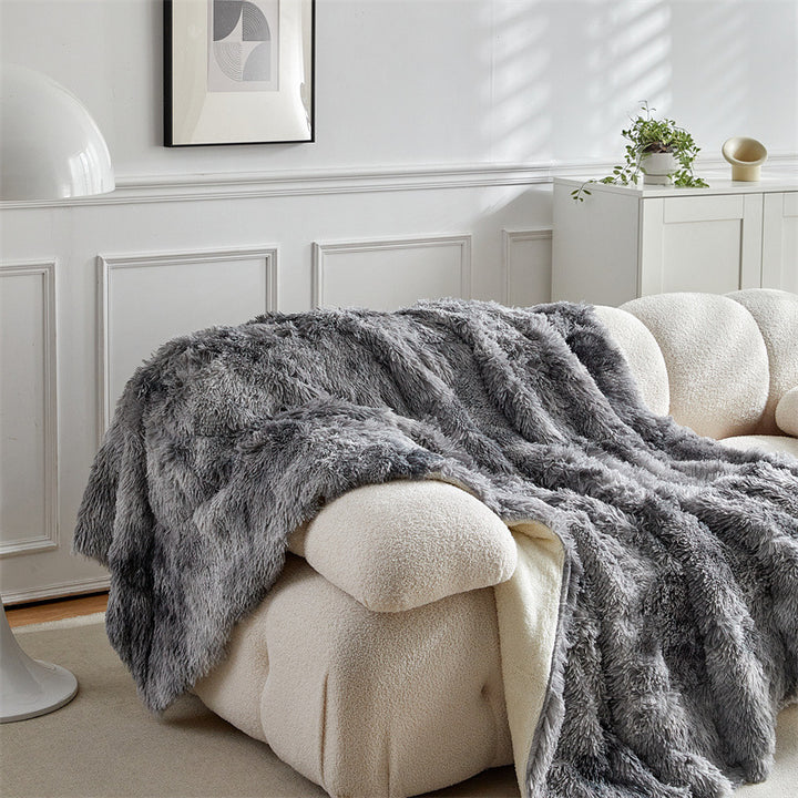 Women Luxury and Soft Faux Fur Blanket Stornfield