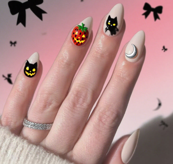 Artistic Halloween Themed Nail Art Stornfield