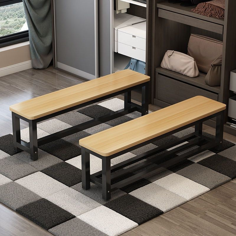 Bench made of sturdy wood with modern metal frame Stornfield