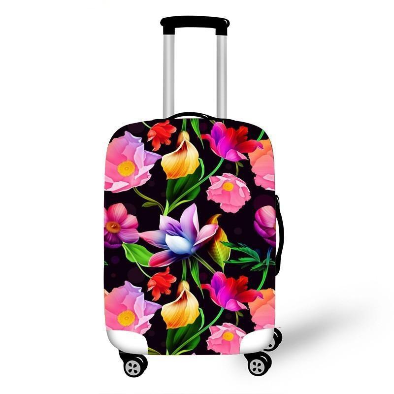 Women's hard shell suitcase with diverse floral design Stornfield