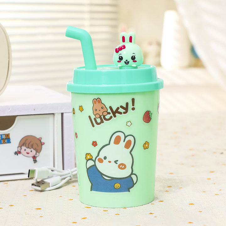 Women’s drinking cup with integrated straw and playful animal design Stornfield