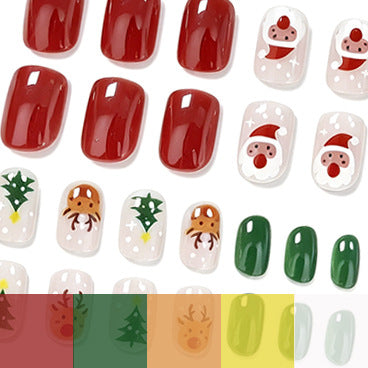 Festive Holiday-Themed Nail Art Set Stornfield