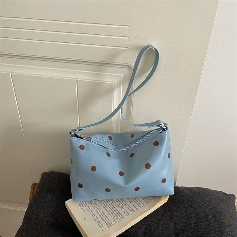 Polka Dot Patterned Crossbody Bag