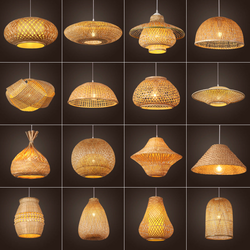 Woven Bamboo Ceiling Lamp