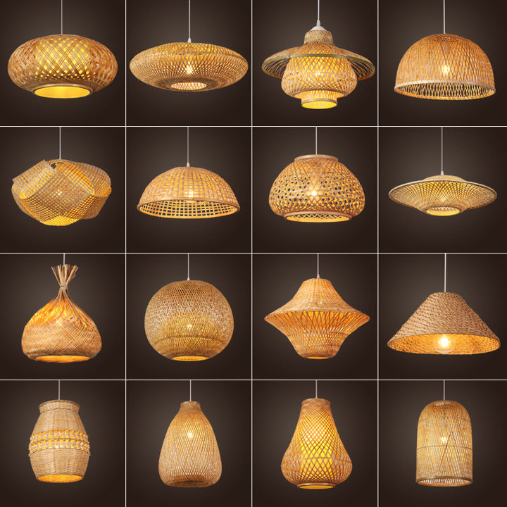Woven Bamboo Ceiling Lamp