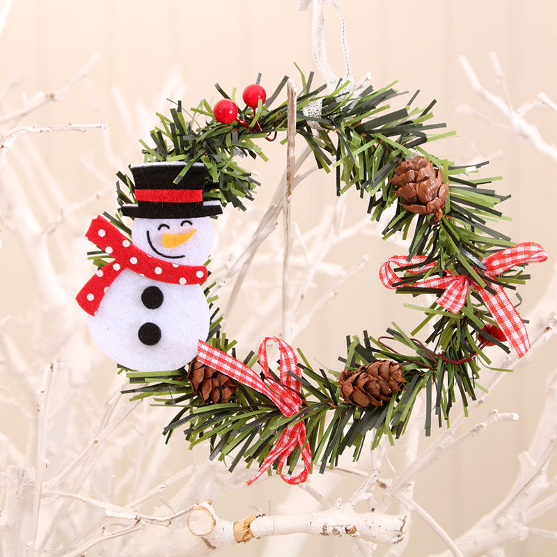 Decorative Snowman Wreath Stornfield
