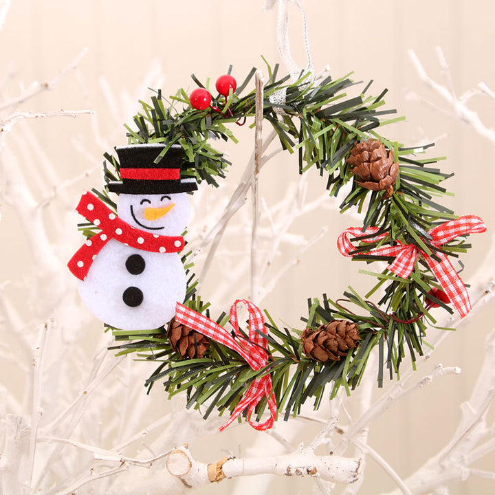 Decorative Snowman Wreath Stornfield