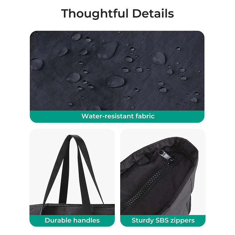 Spacious tote bag with side pockets Stornfield