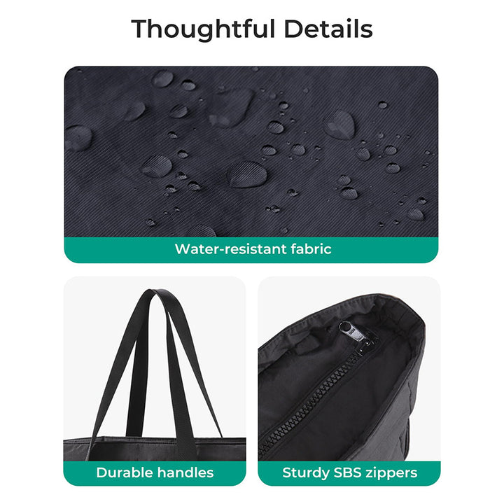 Spacious tote bag with side pockets Stornfield