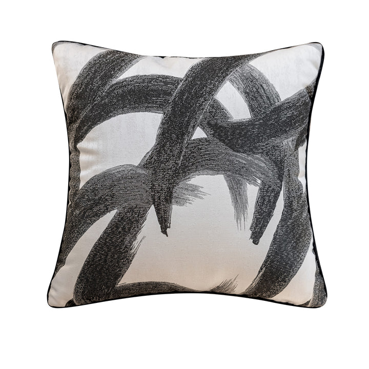 Luxurious decorative cushion with graphic pattern