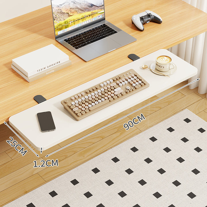 Clip-On Bamboo Folding Cup and Snack Side Table with Adjustable Swivel Clamp