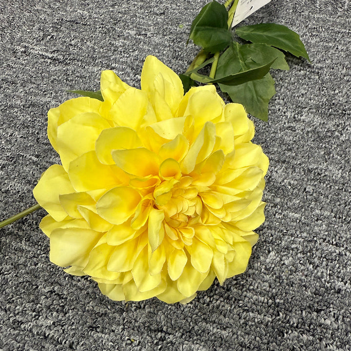 Exquisite Faux Dahlia Floral Stem