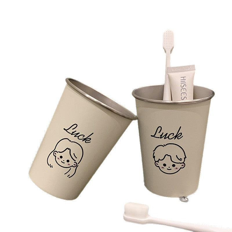Ceramic mug with cheerful face design Stornfield