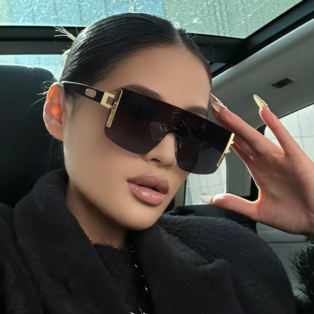Ladies oversized sunglasses with modern futuristic design Stornfield