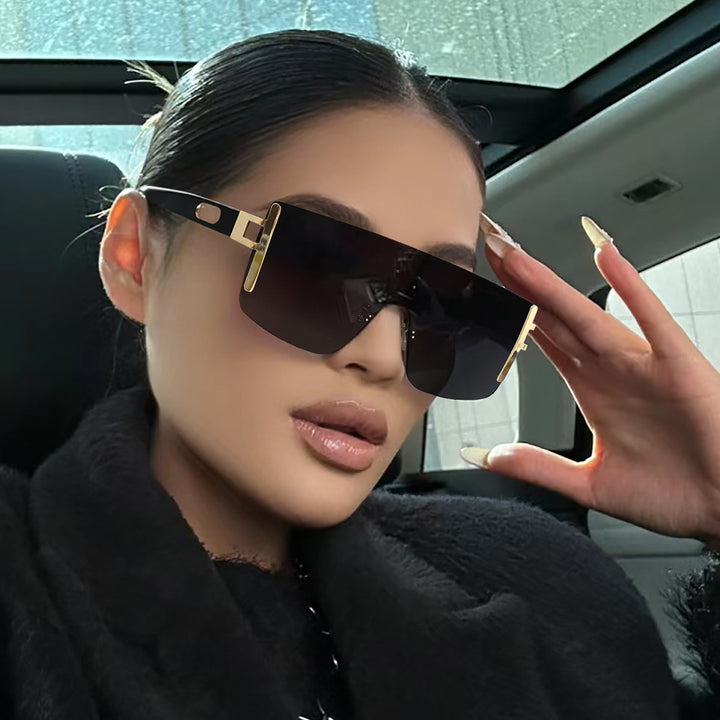 Ladies oversized sunglasses with modern futuristic design Stornfield