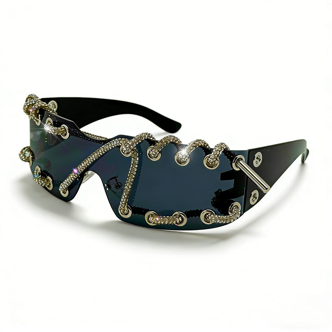 Women's sunglasses with unique lacing design Stornfield