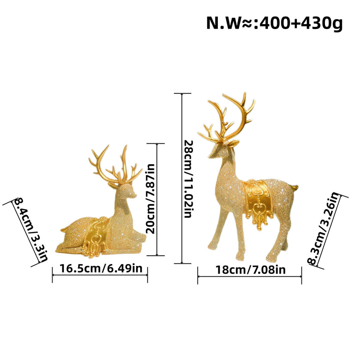 Elegant decorative figure of a majestic red deer Stornfield